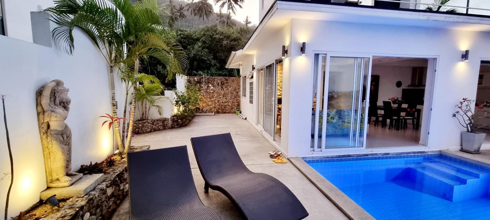 Villa Paradise, Pool And Sea View Chaweng  Bagian luar foto